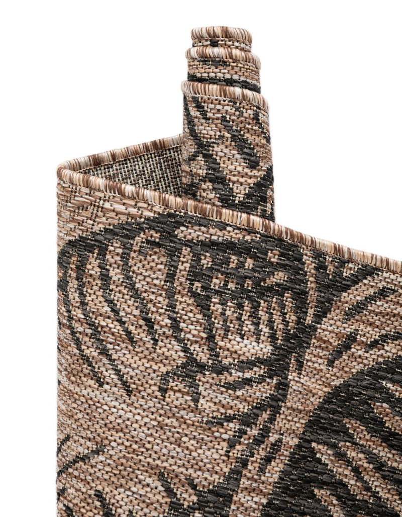 Seaside Haven Rugs Collection Area Rug - Lighthouse (Brown and Black) Round Brown and Black lifestyle 19