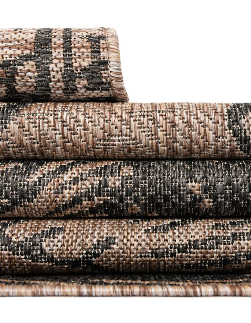Seaside Haven Rugs Collection Area Rug - Lighthouse (Brown and Black) Round Brown and Black lifestyle 22
