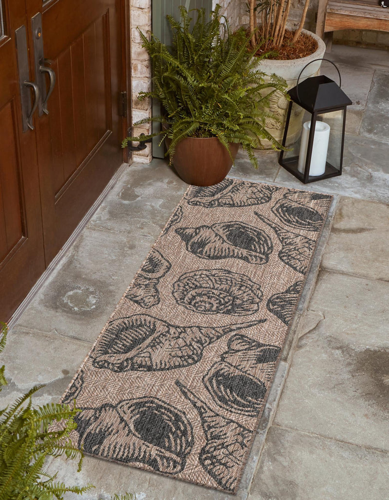 Seaside Haven Rugs Collection Area Rug - Lighthouse (Brown and Black) Runner Brown and Black lifestyle 0
