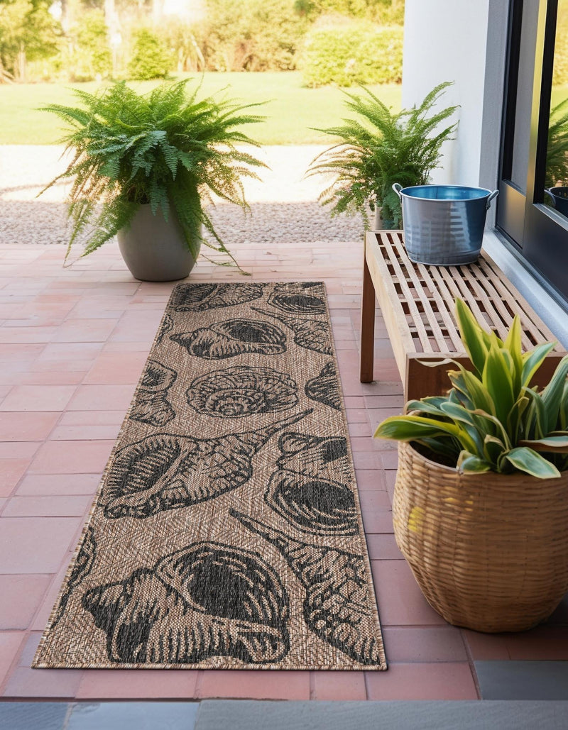 Seaside Haven Rugs Collection Area Rug - Lighthouse (Brown and Black) Runner Brown and Black lifestyle 8