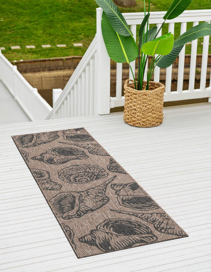Seaside Haven Rugs Collection Area Rug - Lighthouse (Brown and Black) Runner Brown and Black lifestyle 10
