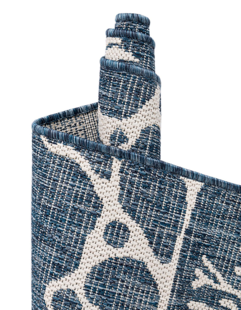 Seaside Haven Rugs Collection Area Rug - Wavecrest Runner Navy Blue lifestyle 17