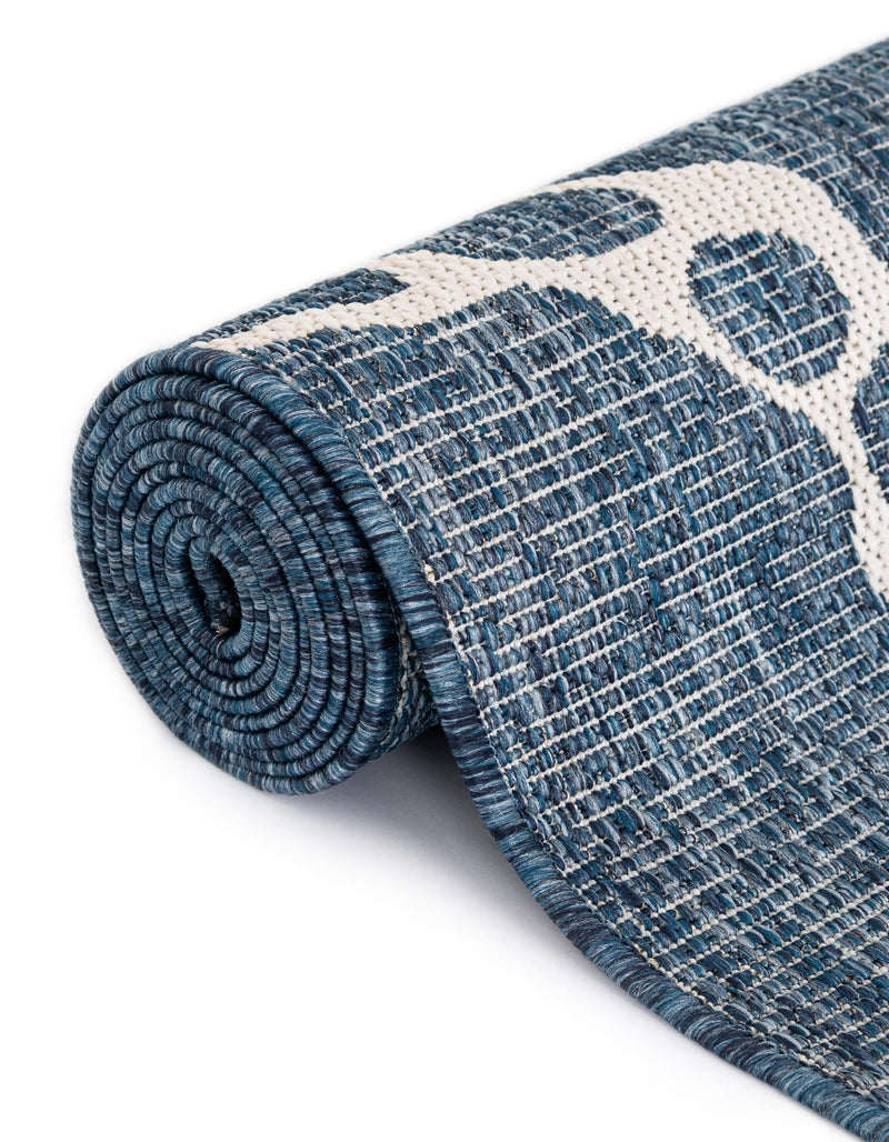 Seaside Haven Rugs Collection Area Rug - Wavecrest Runner Navy Blue lifestyle 18