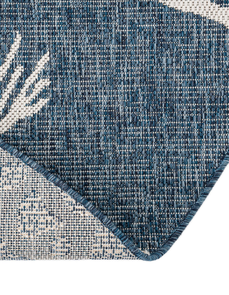 Seaside Haven Rugs Collection Area Rug - Wavecrest Round Navy Blue lifestyle 15