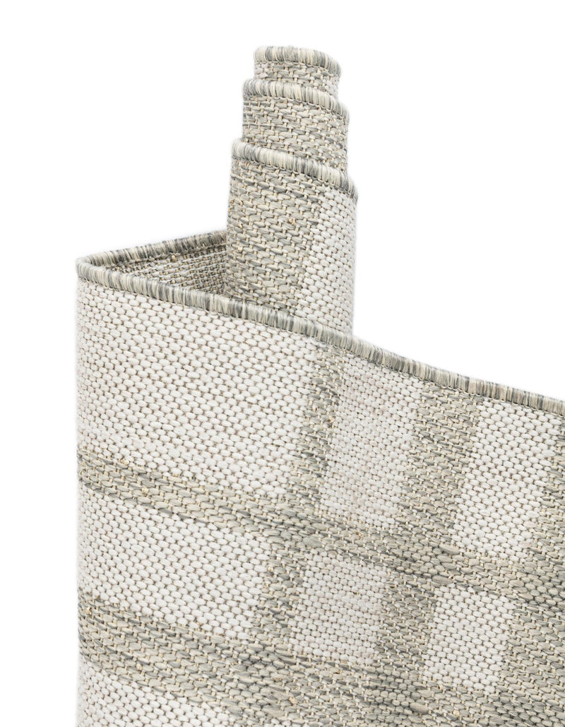 Patio Plaid Collection Area Rug - Terrace Square Gray lifestyle 24