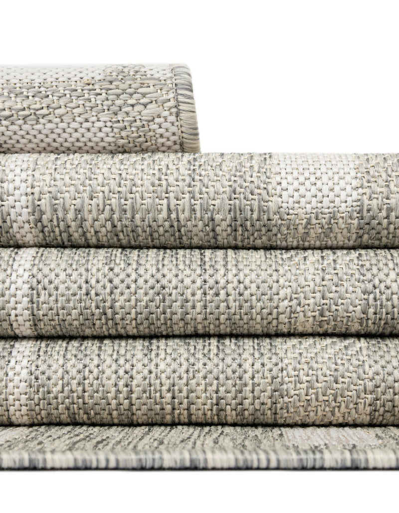 Patio Plaid Collection Area Rug - Terrace Square Gray lifestyle 27