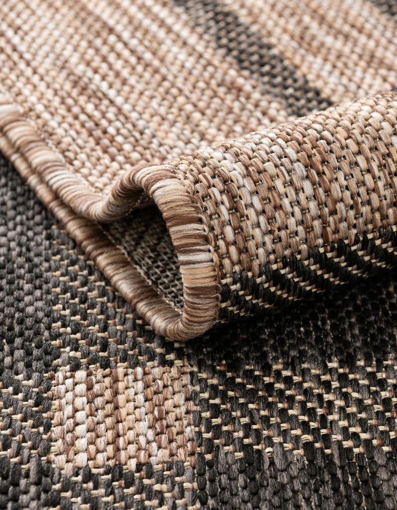 Patio Plaid Collection Area Rug - Terrace Rectangle Black and Brown lifestyle 66