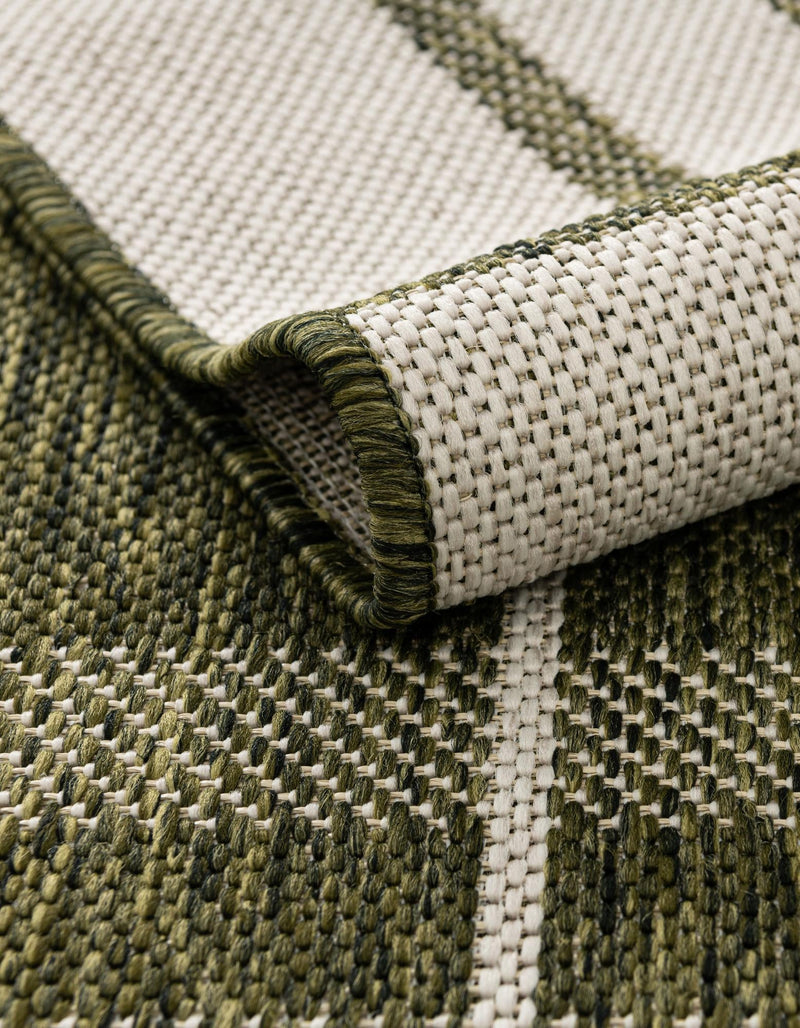 Patio Plaid Collection Area Rug - Terrace Round Green lifestyle 13