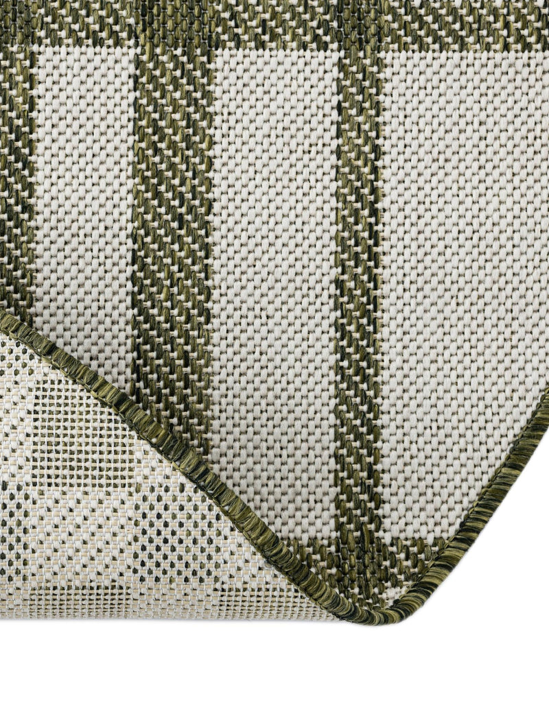 Patio Plaid Collection Area Rug - Terrace Round Green lifestyle 19