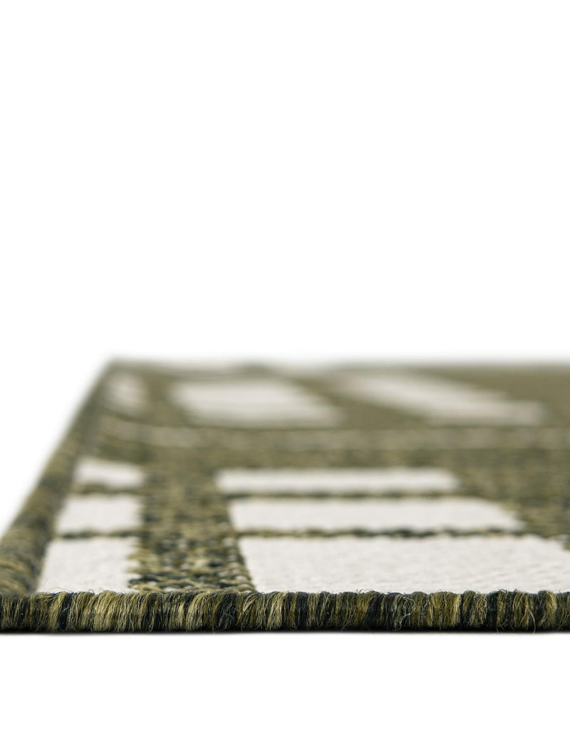 Patio Plaid Collection Area Rug - Terrace Runner Green lifestyle 17