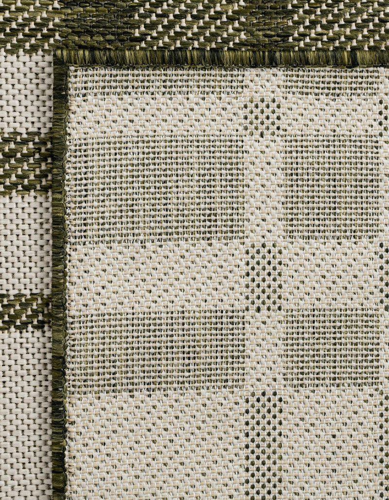 Patio Plaid Collection Area Rug - Terrace Runner Green lifestyle 21