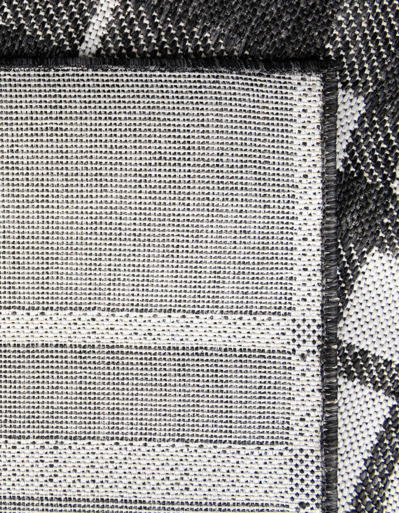 Patio Plaid Collection Area Rug - Terrace Rectangle Black and White lifestyle 75