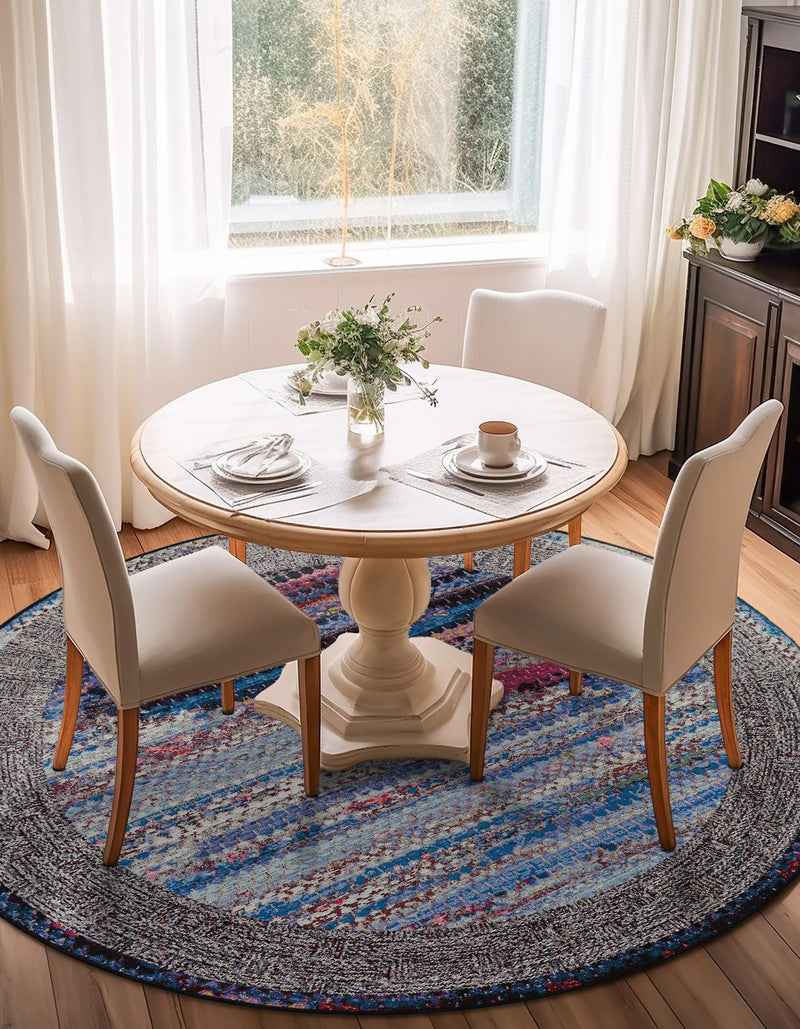 Urban Terrace Collection Area Rug - Oasis Round Multi lifestyle 30