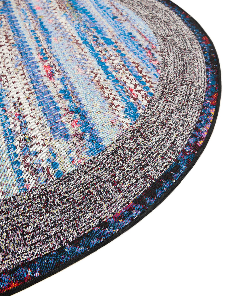Urban Terrace Collection Area Rug - Oasis Round Multi lifestyle 63