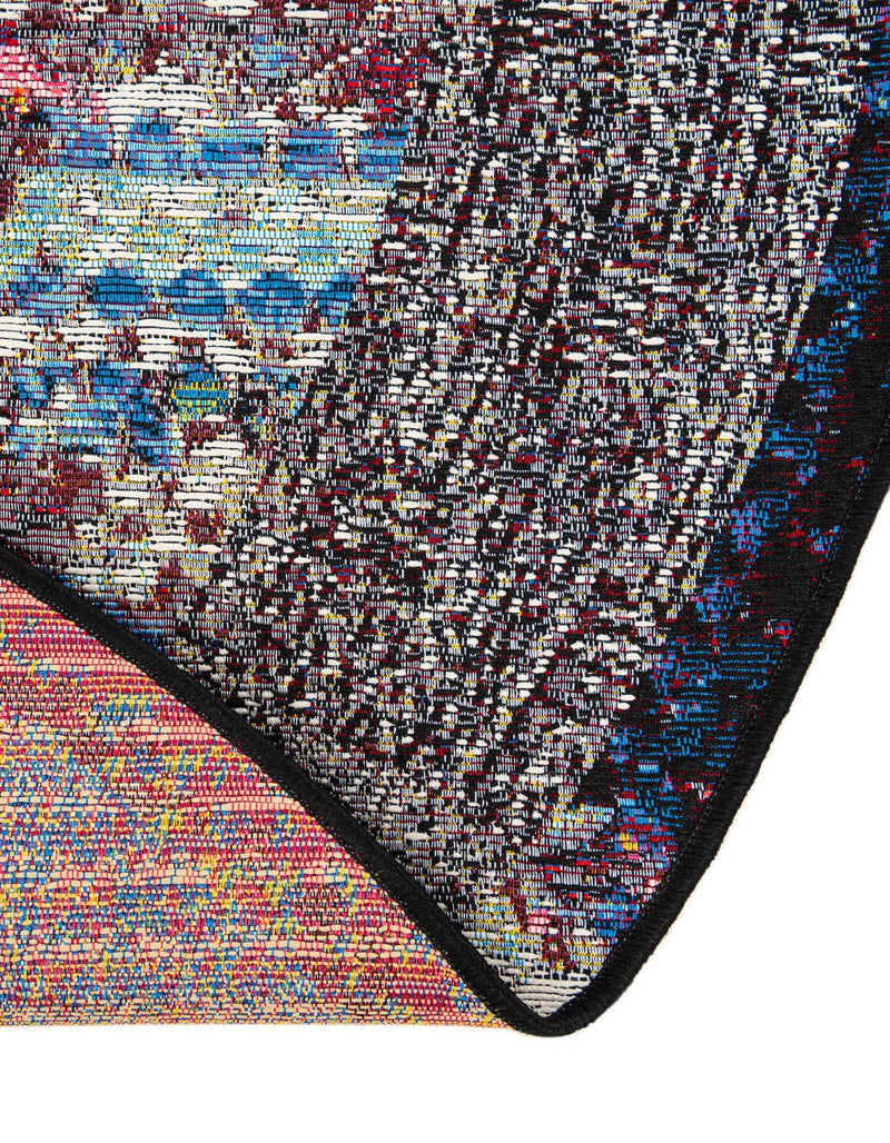 Urban Terrace Collection Area Rug - Oasis Round Multi lifestyle 69