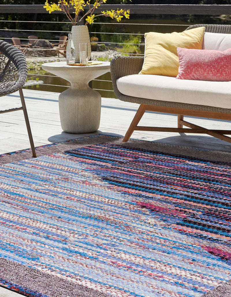 Urban Terrace Collection Area Rug - Oasis Square Multi lifestyle 26