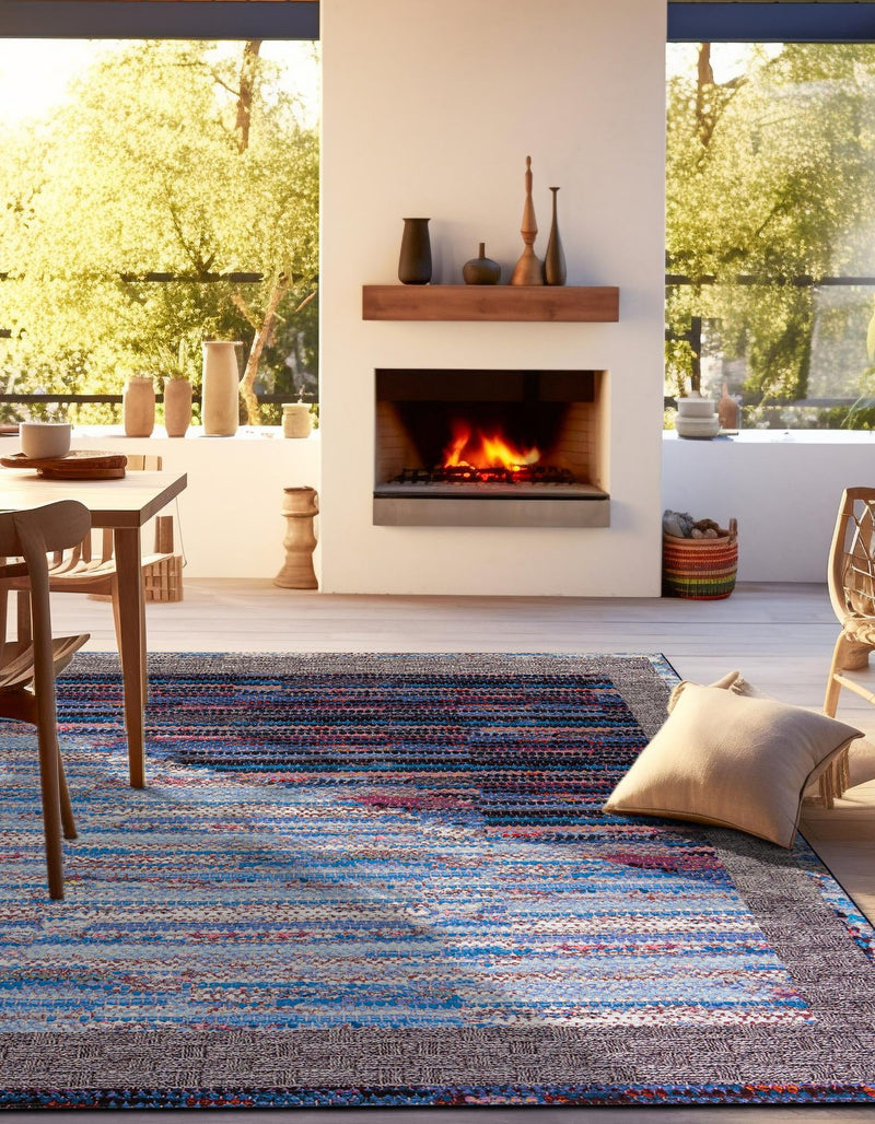 Urban Terrace Collection Area Rug - Oasis Square Multi lifestyle 29