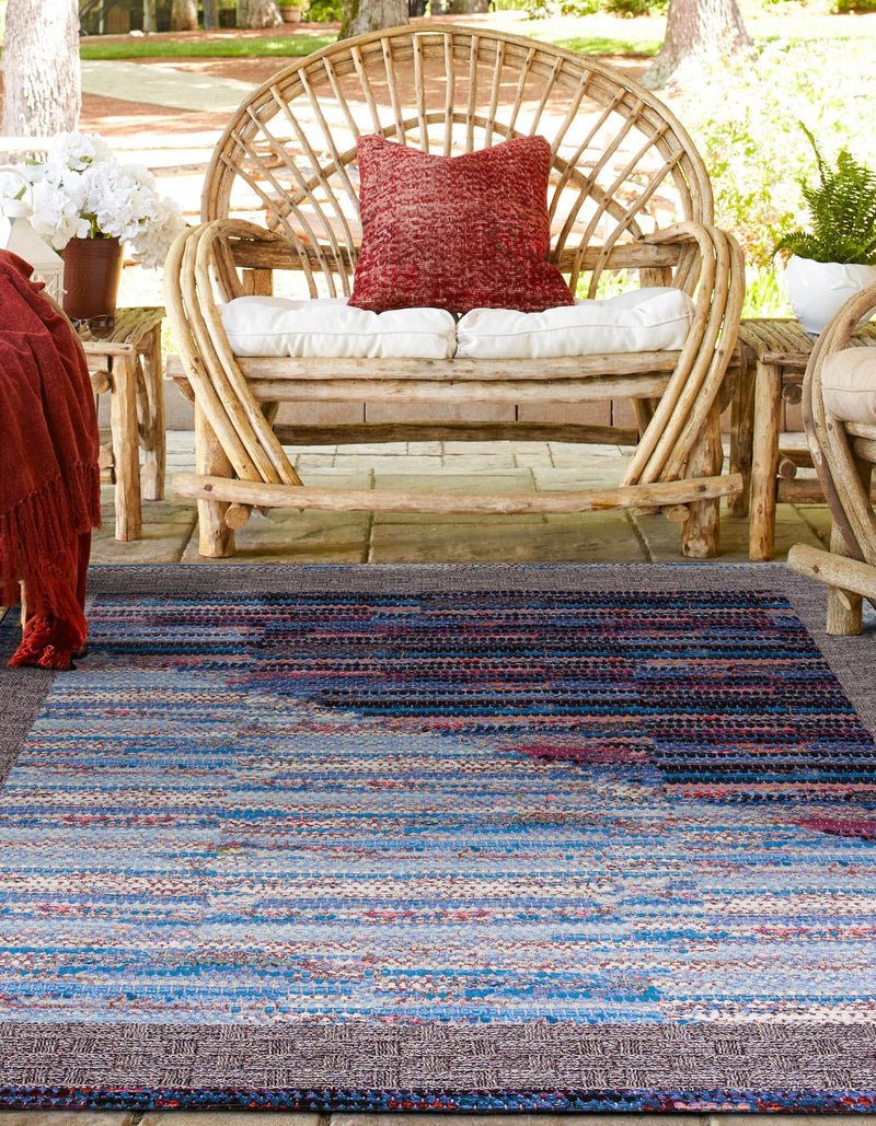 Urban Terrace Collection Area Rug - Oasis Square Multi lifestyle 35