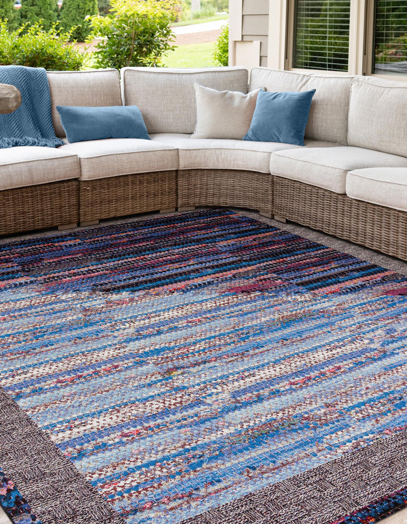 Urban Terrace Collection Area Rug - Oasis Square Multi lifestyle 41