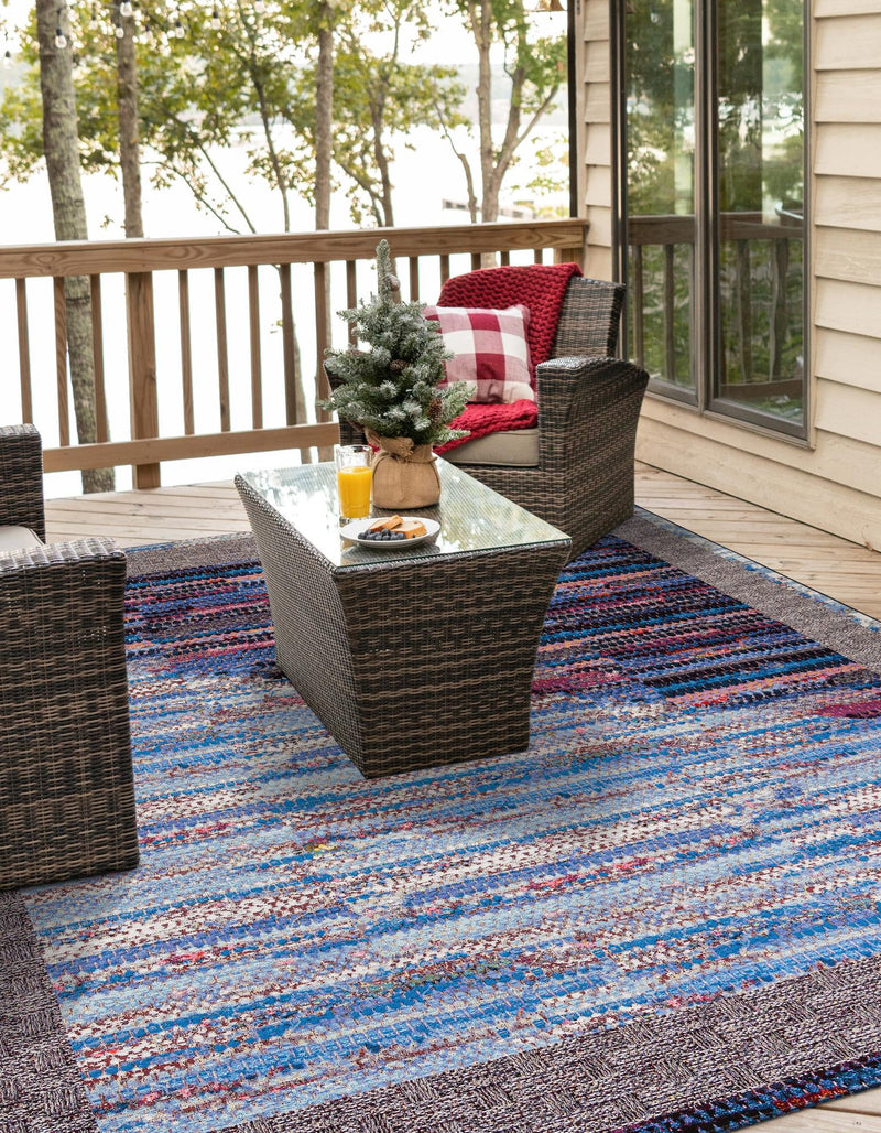 Urban Terrace Collection Area Rug - Oasis Square Multi lifestyle 50