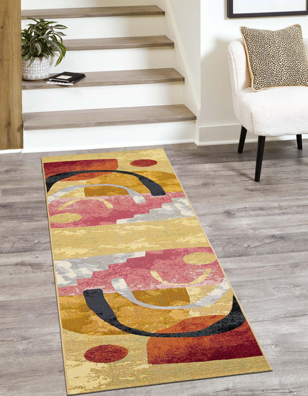Urban Terrace Collection Area Rug - Skyline Runner Multi lifestyle 40