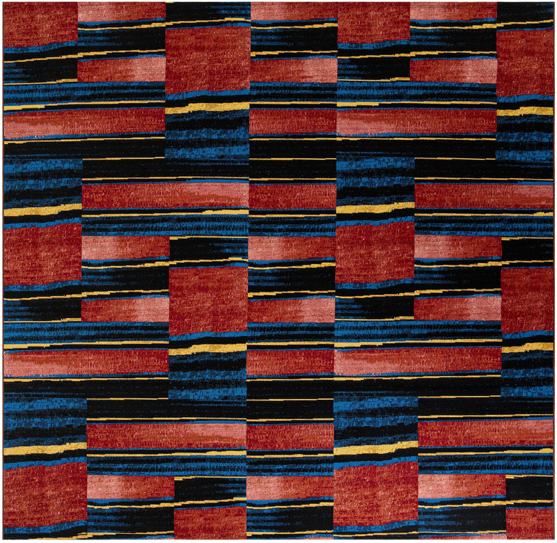 Urban Terrace Collection Area Rug - Courtyard Square Multi lifestyle 23