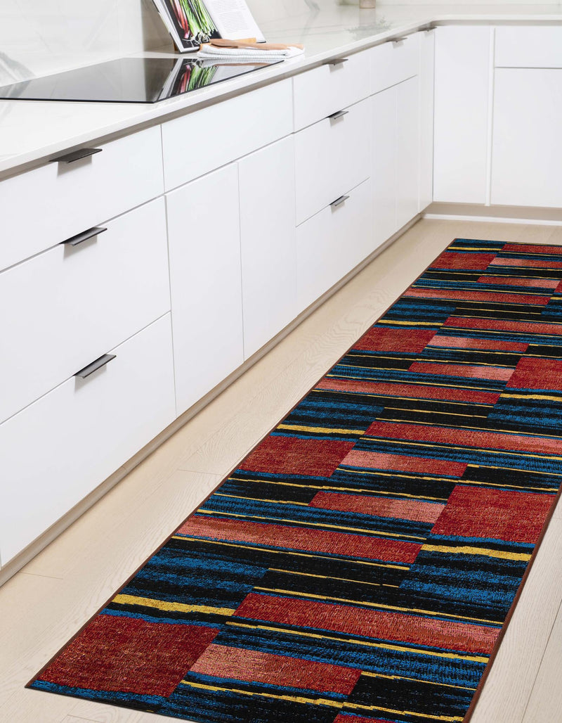 Urban Terrace Collection Area Rug - Courtyard Runner Multi lifestyle 34