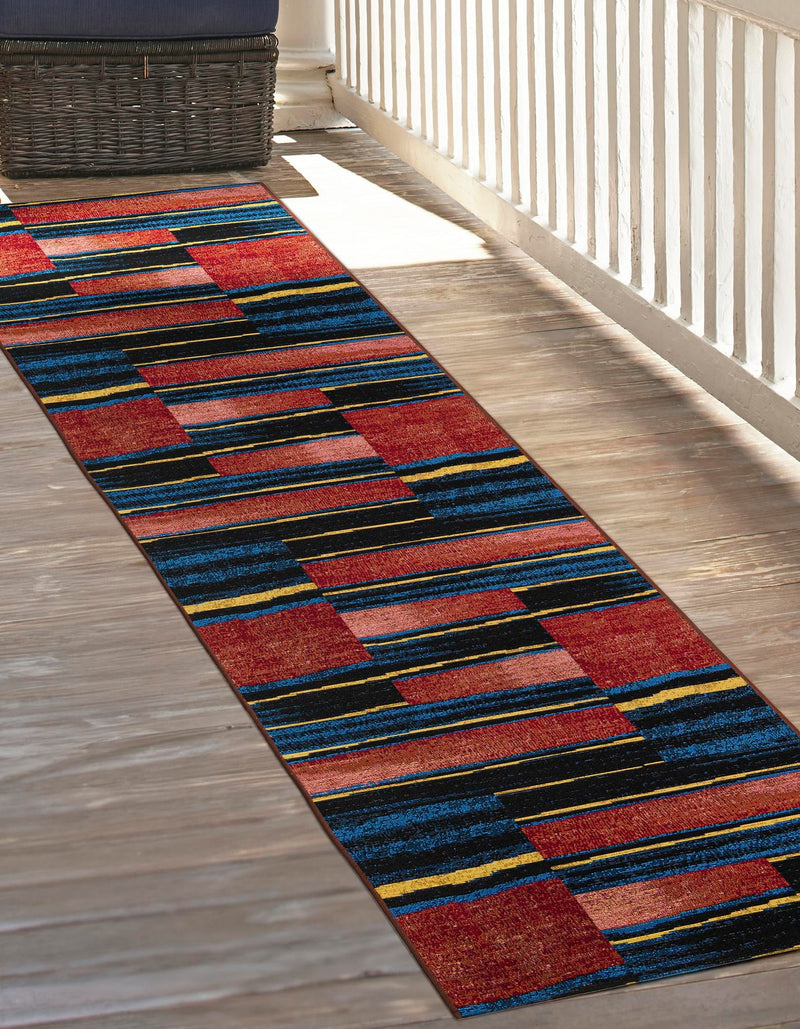 Urban Terrace Collection Area Rug - Courtyard Runner Multi lifestyle 37