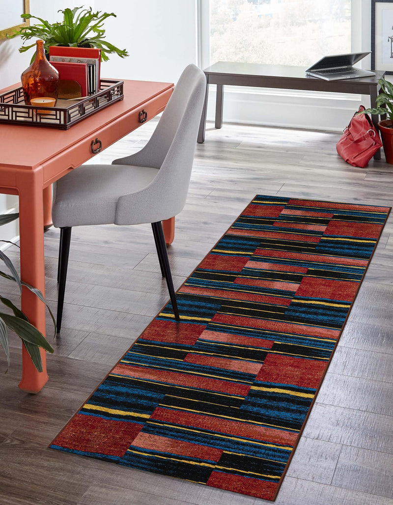 Urban Terrace Collection Area Rug - Courtyard Runner Multi lifestyle 46