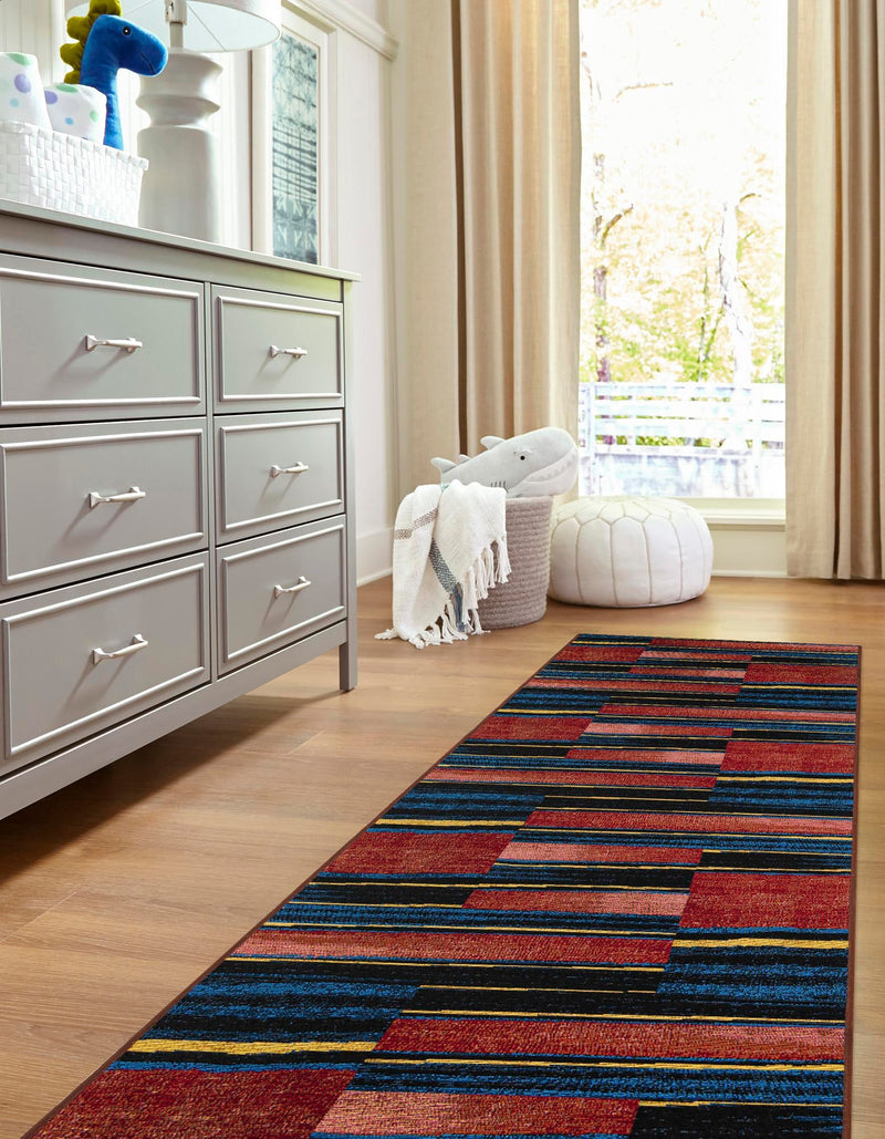 Urban Terrace Collection Area Rug - Courtyard Runner Multi lifestyle 52