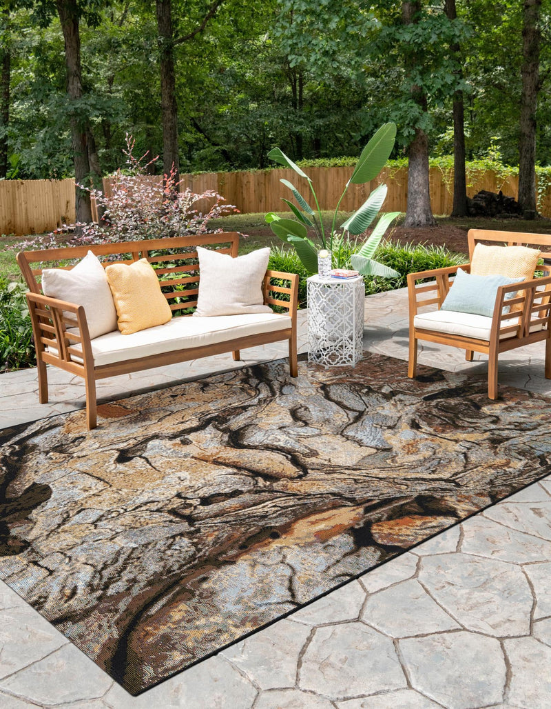 Urban Terrace Collection Area Rug - Horizon Rectangle Multi lifestyle 5