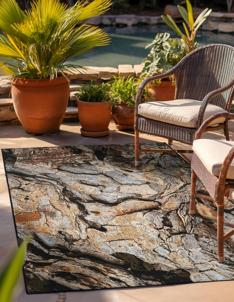 Urban Terrace Collection Area Rug - Horizon Rectangle Multi lifestyle 10