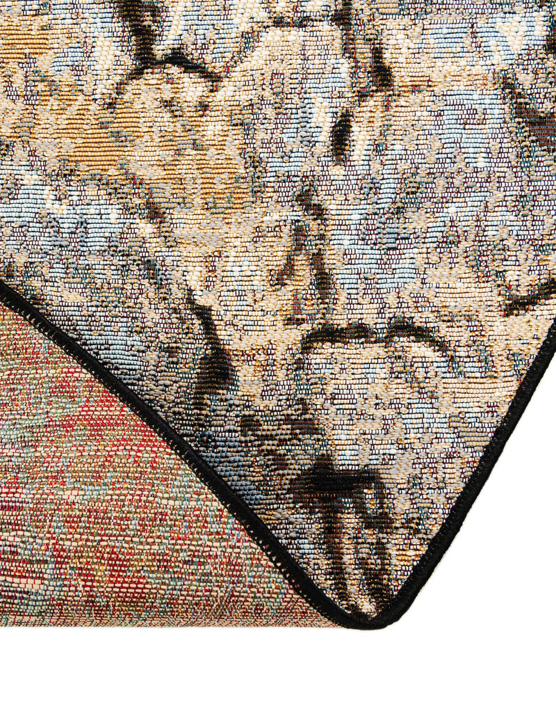 Urban Terrace Collection Area Rug - Horizon Round Multi lifestyle 69