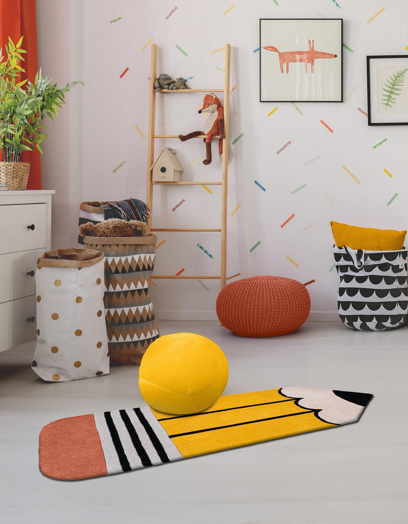 Whimsy Wonders Wool Collection Area Rug - Horizon Runner Multi lifestyle 3
