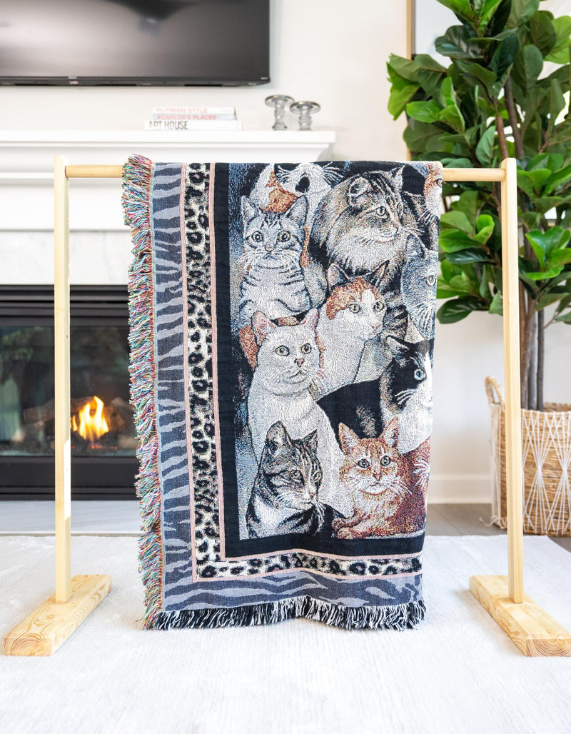 Fleece Haven Collection Area Rug - Urbana Rectangle Black and White lifestyle 4