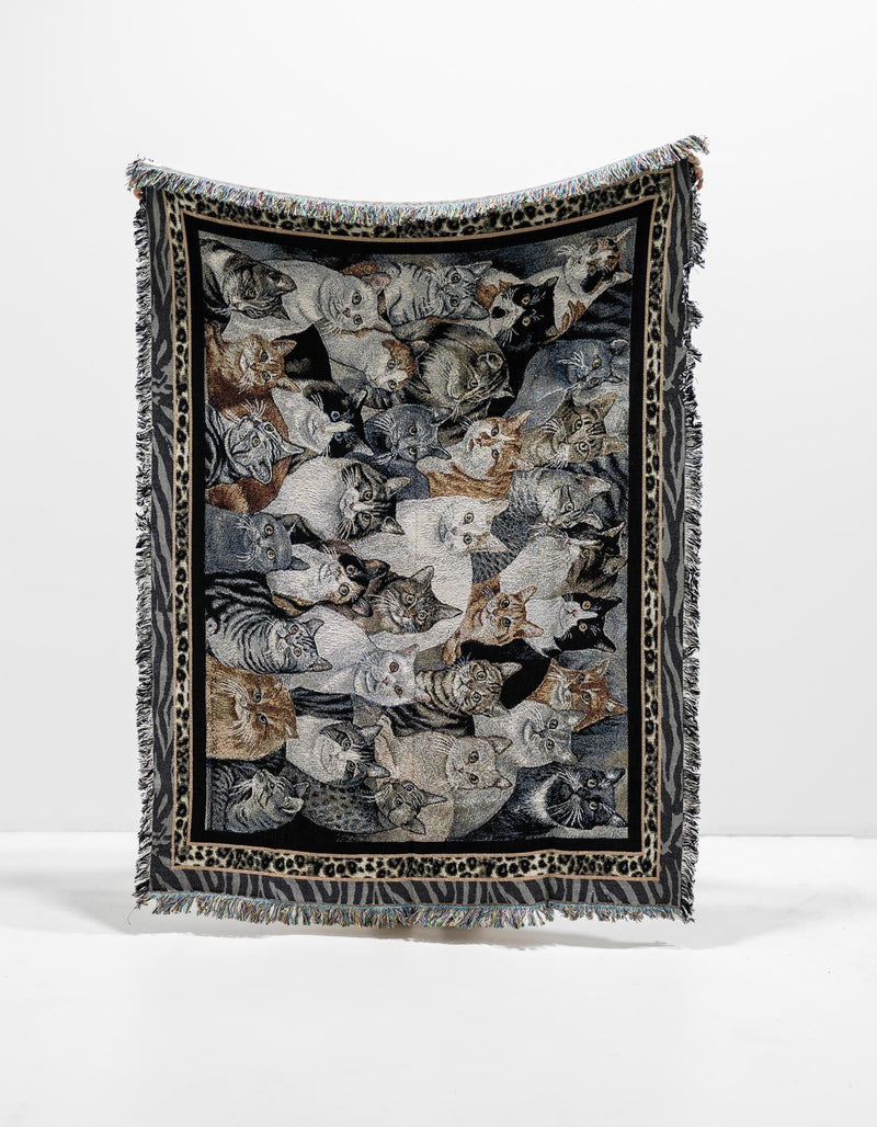 Fleece Haven Collection Area Rug - Urbana Rectangle Black and White lifestyle 5