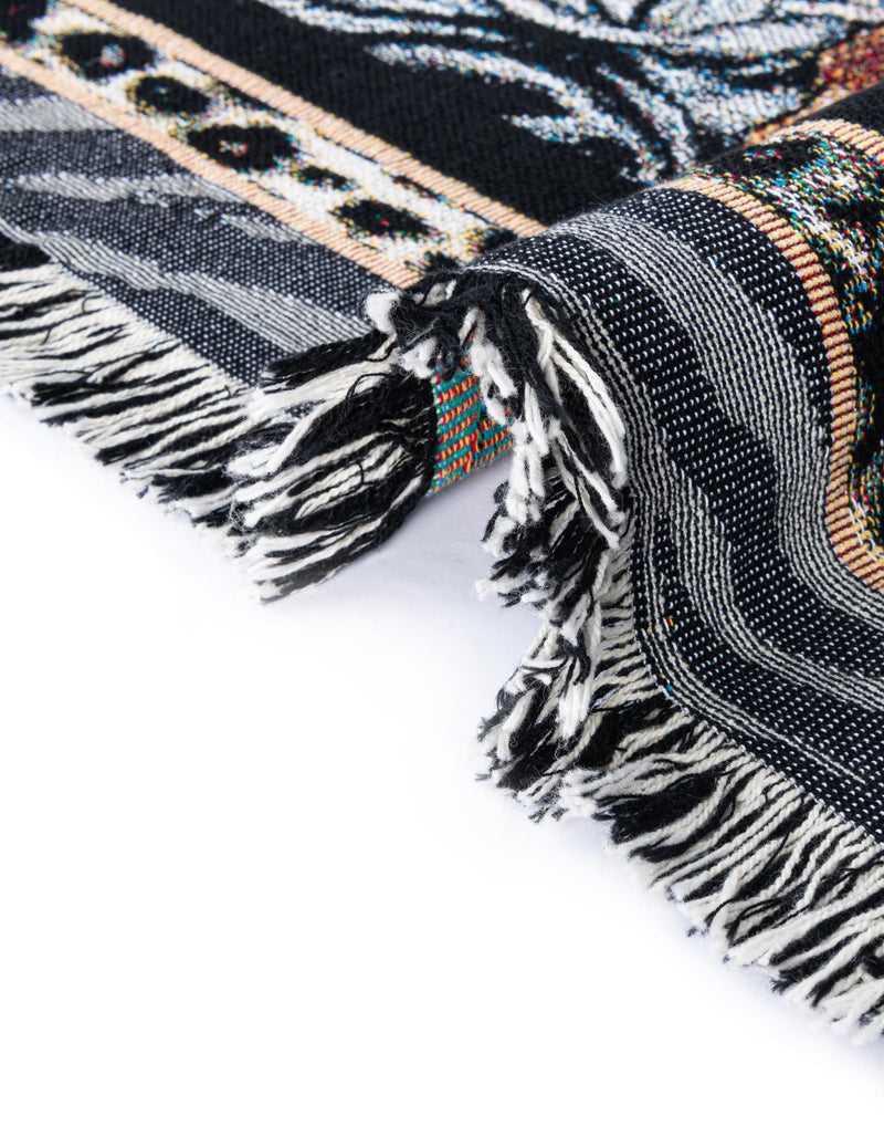 Fleece Haven Collection Area Rug - Urbana Rectangle Black and White lifestyle 11