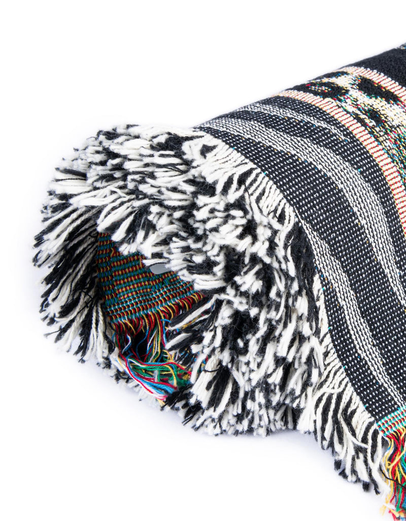 Fleece Haven Collection Area Rug - Urbana Rectangle Black and White lifestyle 13