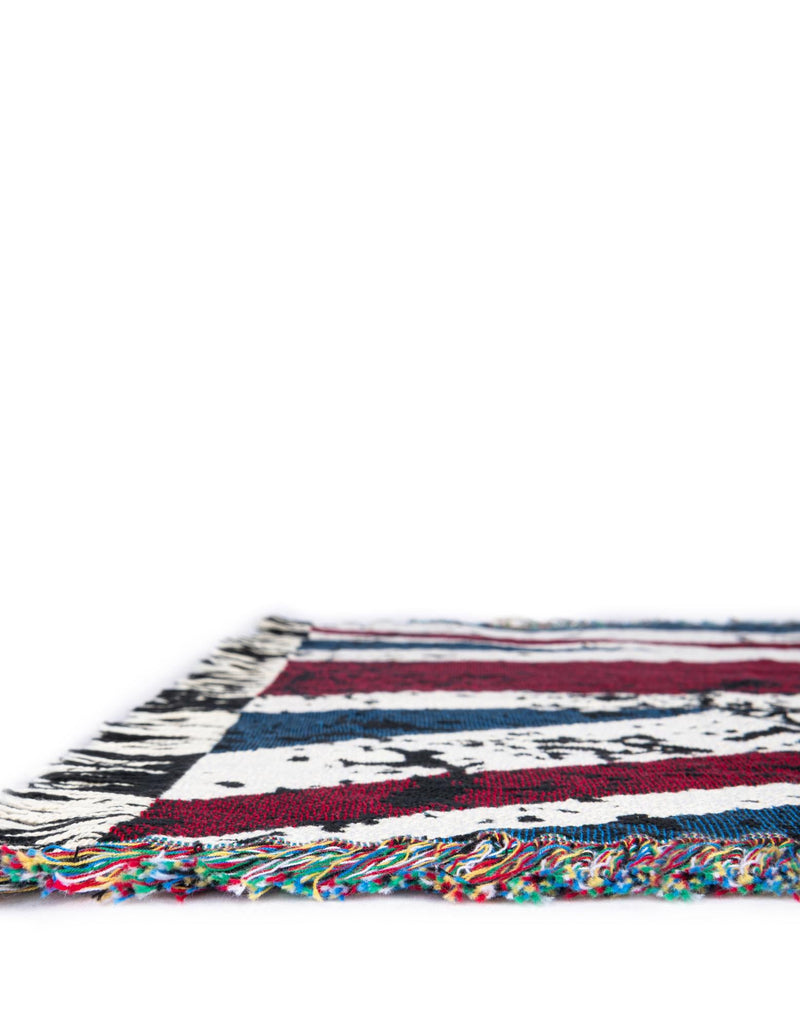 Fleece Haven Collection Area Rug - Galveston Rectangle Red and Blue lifestyle 8