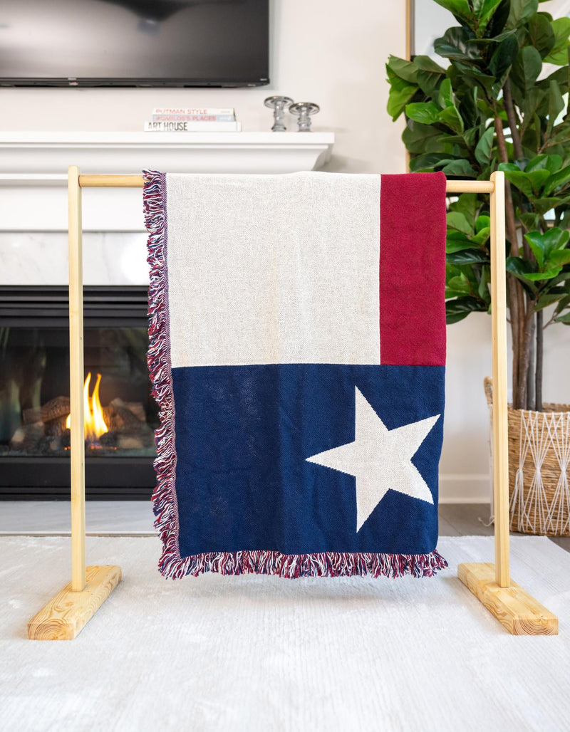 Fleece Haven Collection Area Rug - Helena Rectangle Red and Blue lifestyle 4