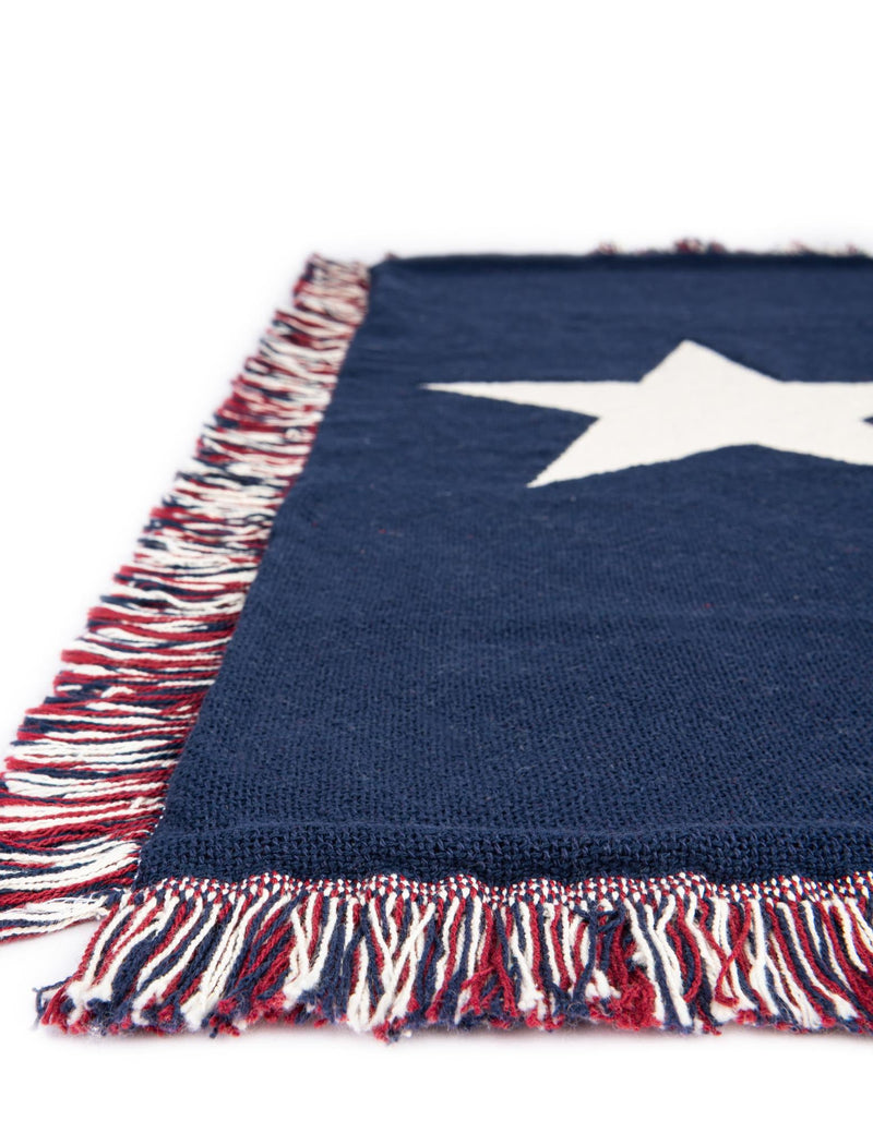 Fleece Haven Collection Area Rug - Helena Rectangle Red and Blue lifestyle 8