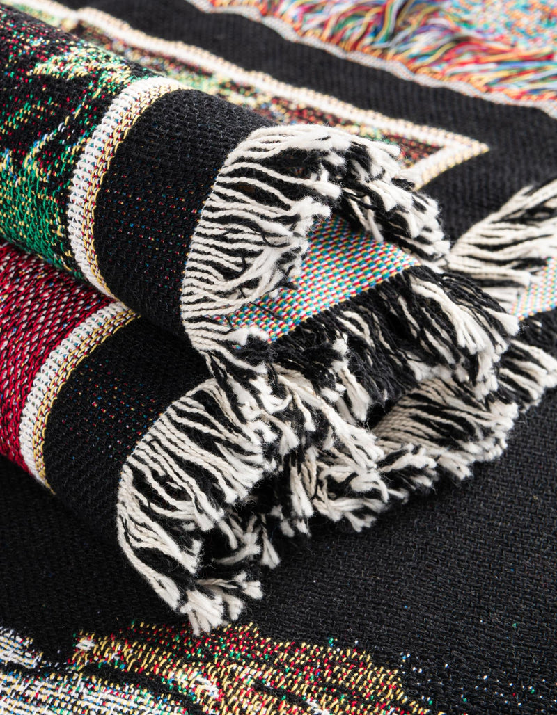 Fleece Haven Collection Area Rug - Juneau Rectangle Multi lifestyle 14