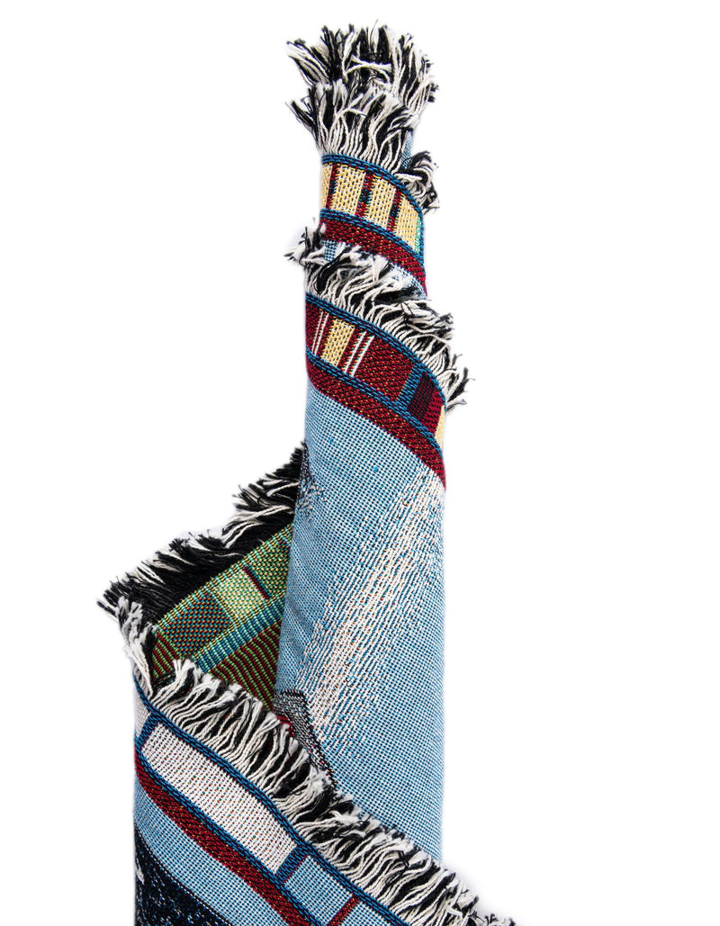 Fleece Haven Collection Area Rug - Phoenix Rectangle Blue lifestyle 12