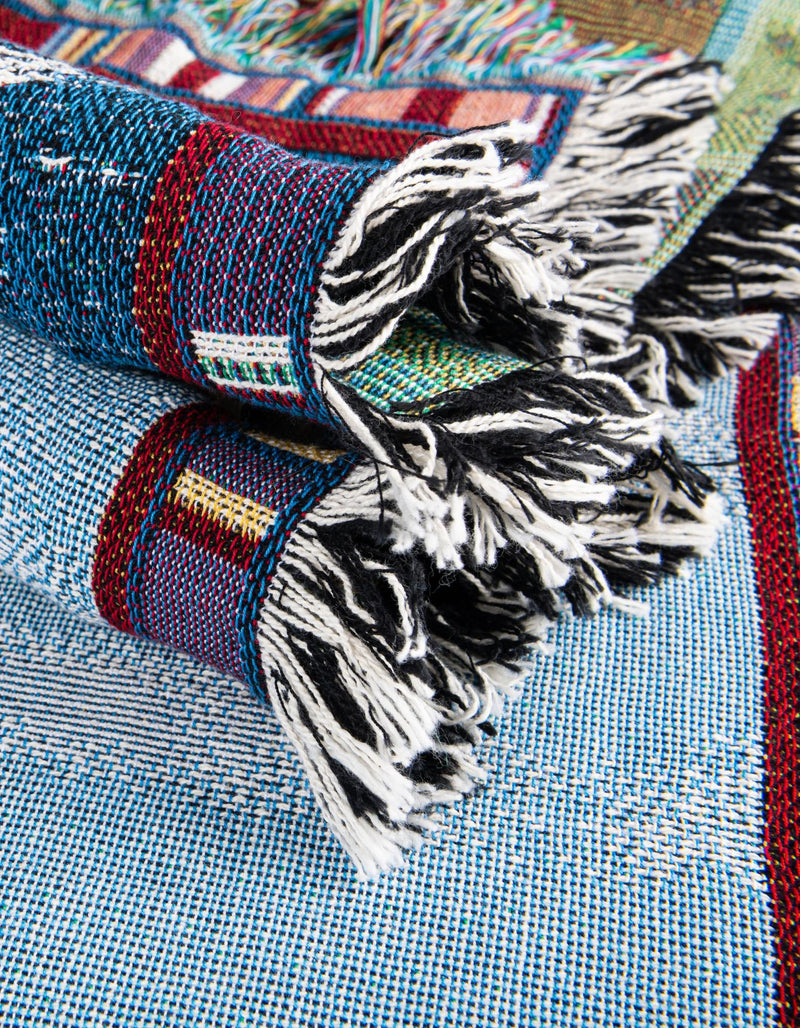 Fleece Haven Collection Area Rug - Phoenix Rectangle Blue lifestyle 14