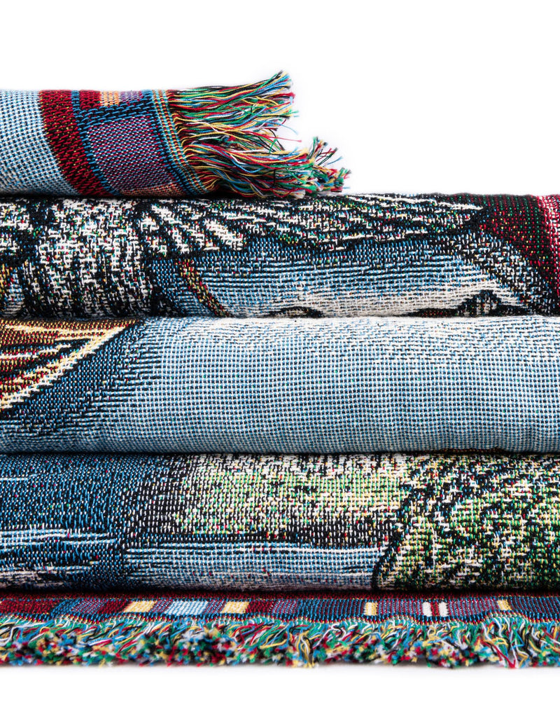 Fleece Haven Collection Area Rug - Phoenix Rectangle Blue lifestyle 15