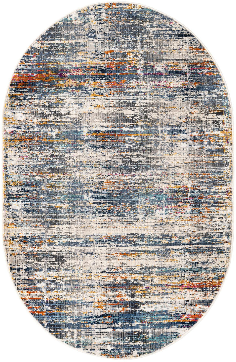 Santa Monica Sands Collection Area Rug - Palisades Oval Multi lifestyle 18
