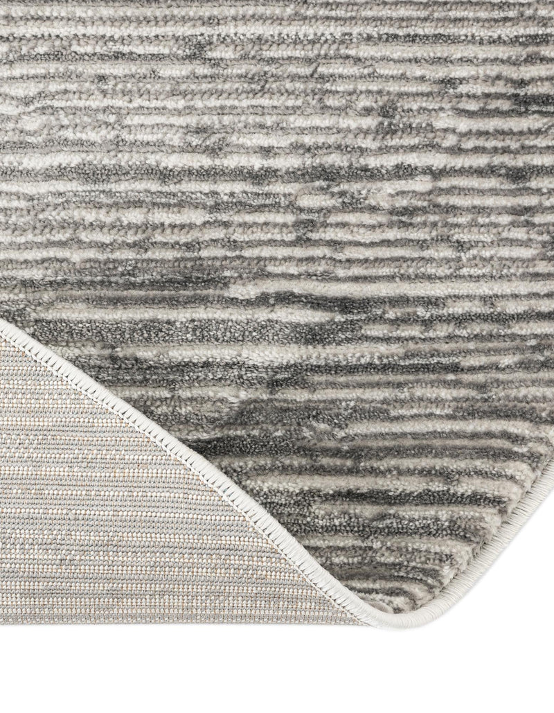 Bloomsbury Elegance Collection Area Rug - Kensington (Gray) Round Gray lifestyle 65
