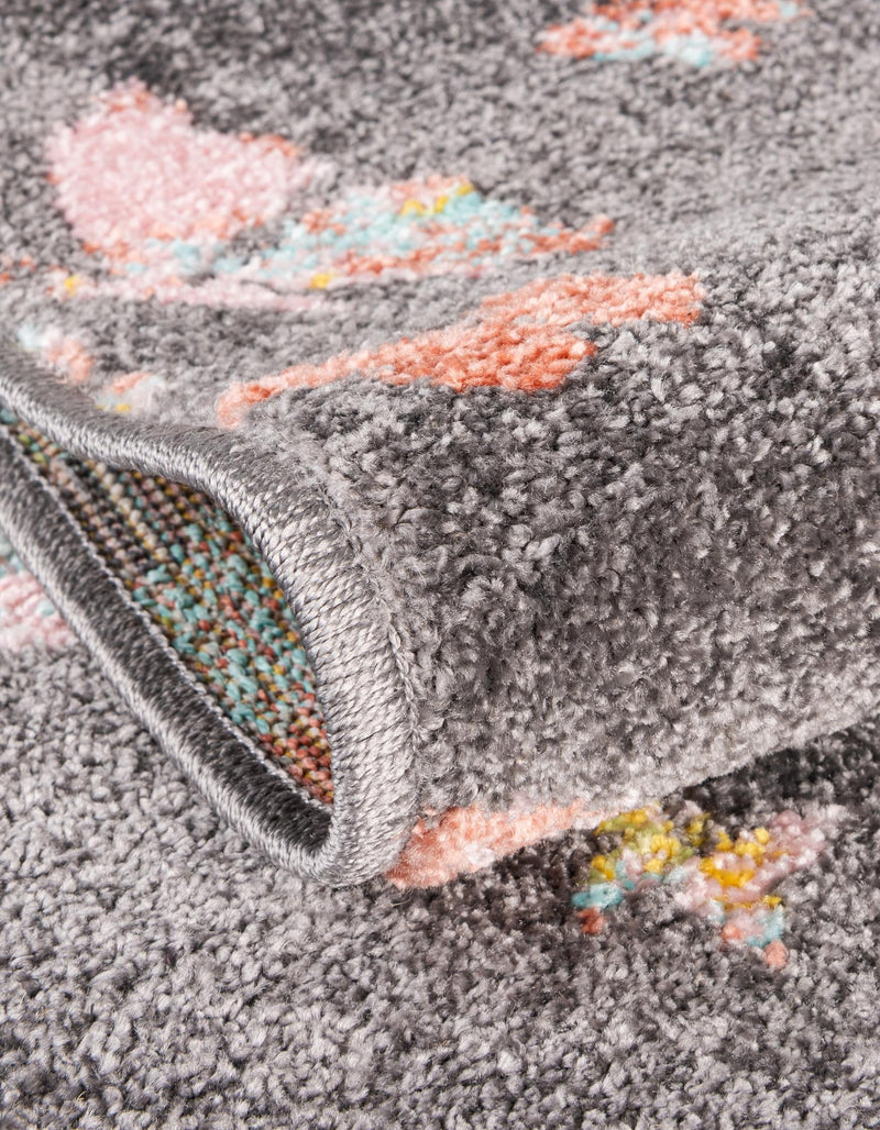 Playful Patterns Collection Area Rug - Carnival Rectangle Charcoal Gray lifestyle 13