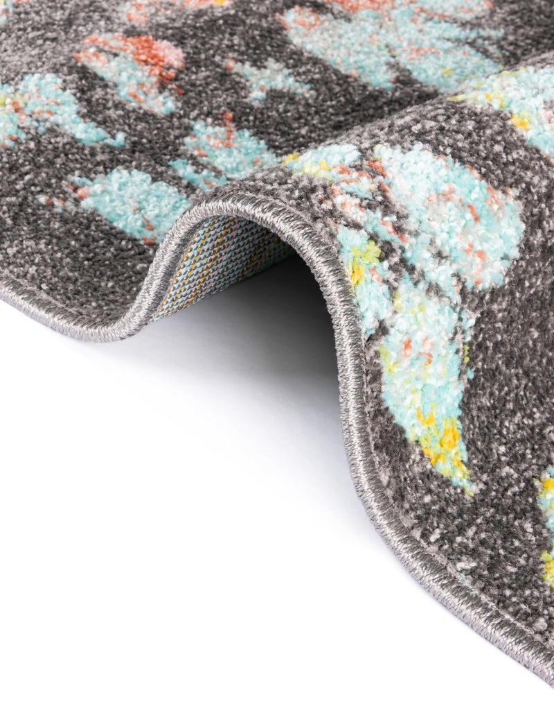 Playful Patterns Collection Area Rug - Carnival Rectangle Charcoal Gray lifestyle 17