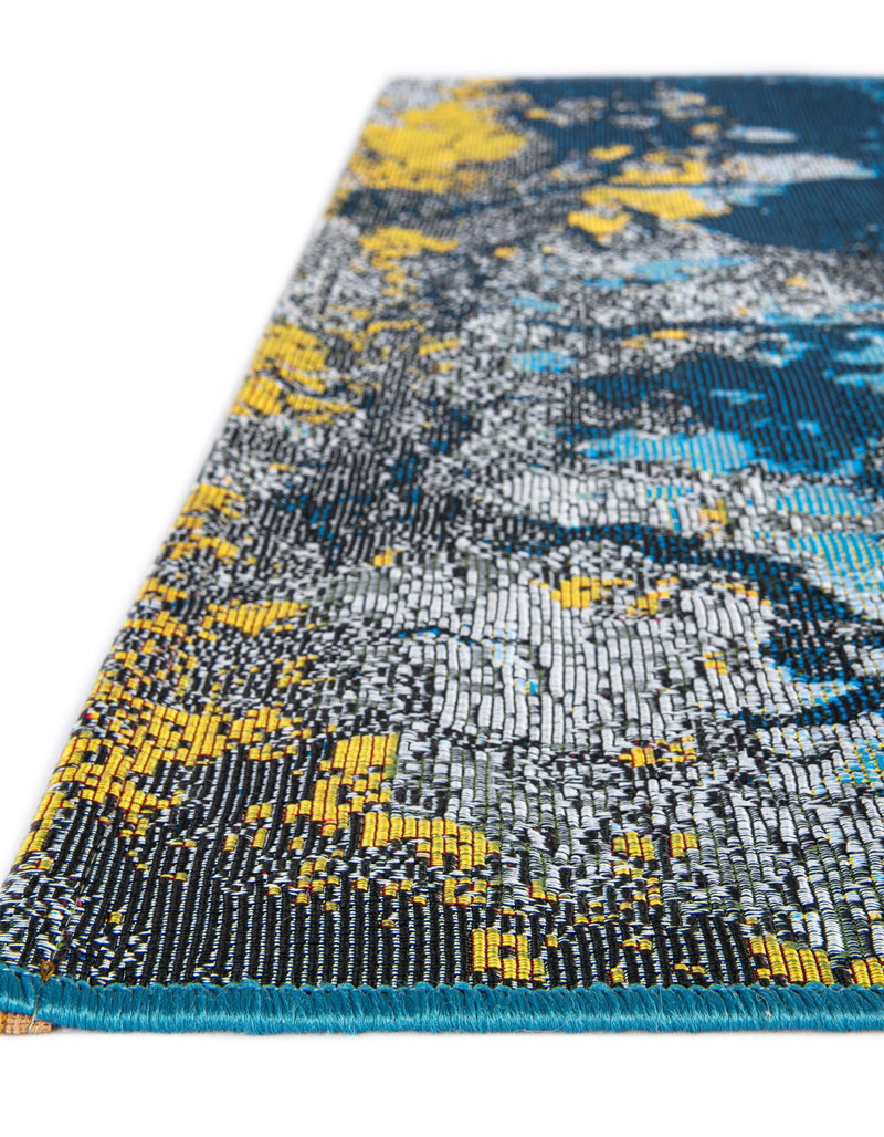 Urban Terrace Collection Area Rug - Lanai Runner Gradient Blue lifestyle 45
